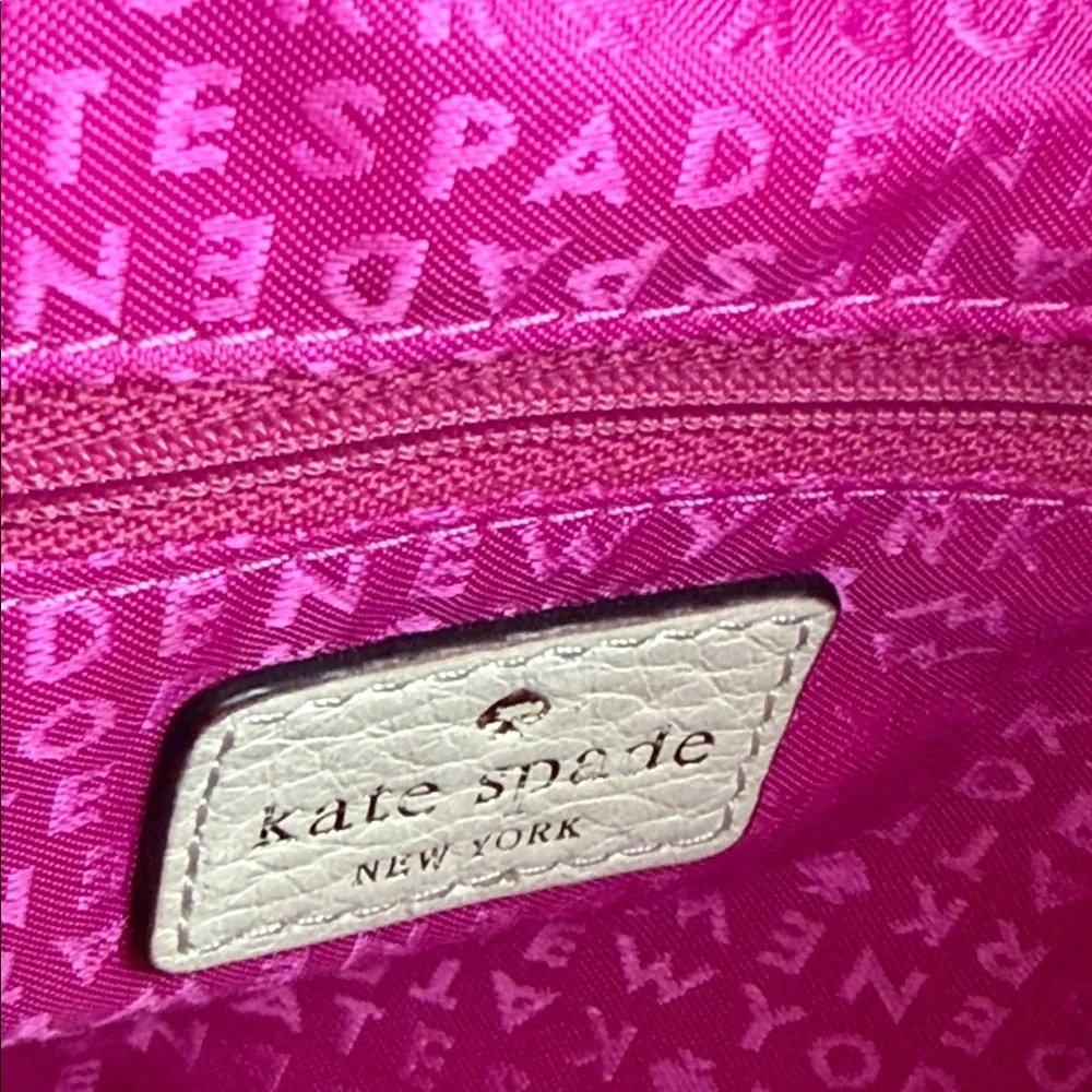 Kate Spade Kaiya Alice Black and White Leather‎ Satchel Bag